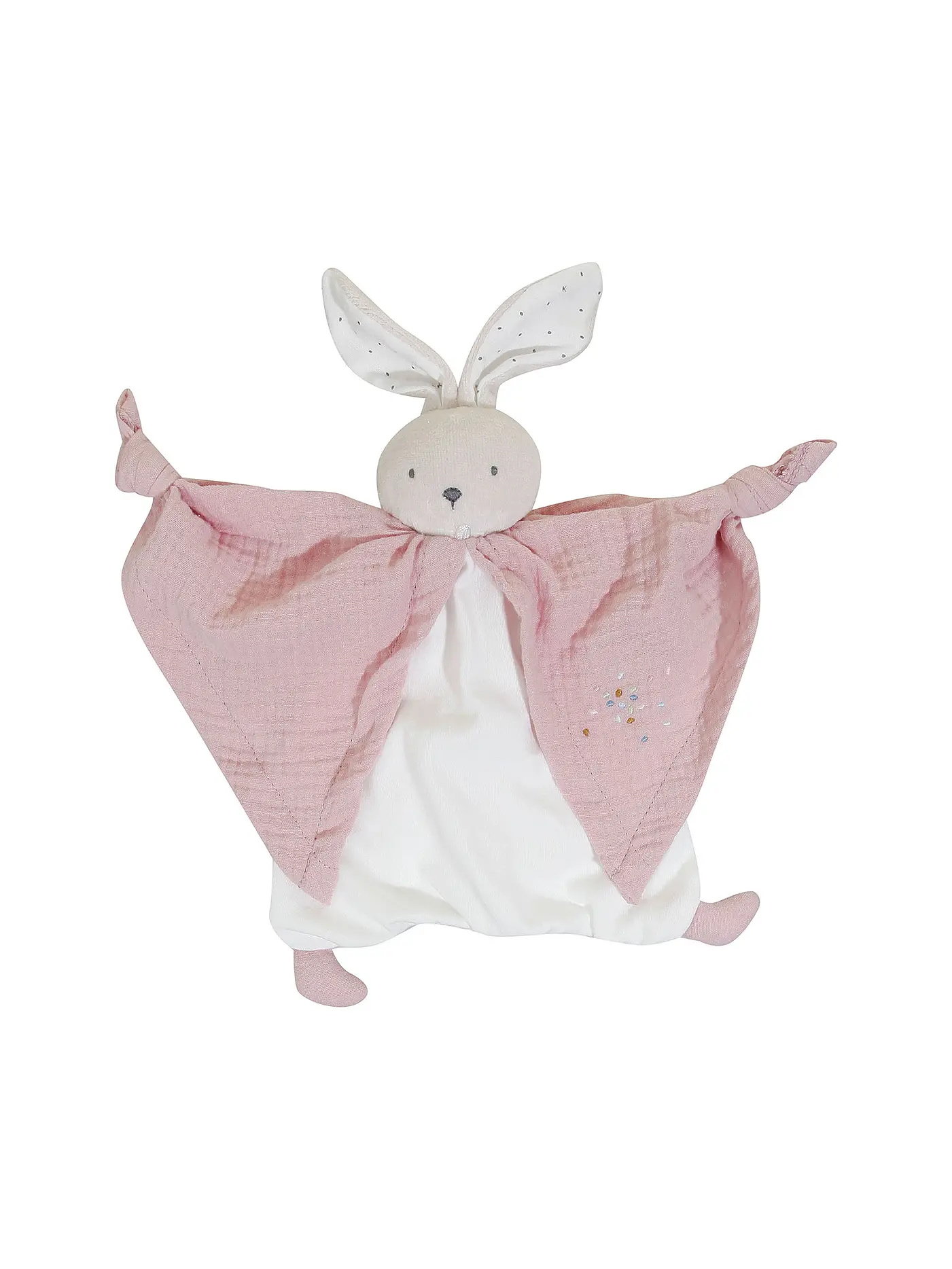 KALOO | Schmusetuch Hase 20cm | rosa
